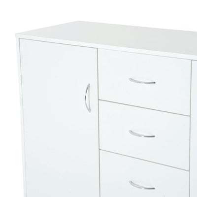 120Wx40Dx90H Cm Drawer Cabinet - White