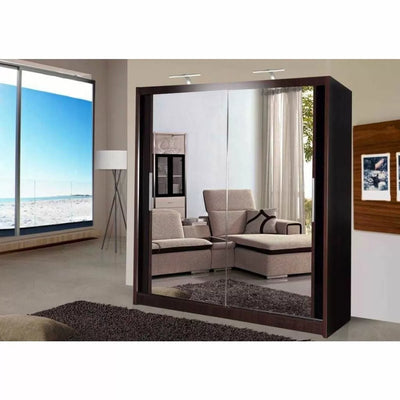 Chicago II Sliding Door Wardrobe - White, Black, Oak, Walnut, Wenge, Grey