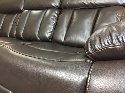 VANCOUVER Recliner 3+2 Sofa in Leather Air - Chocolate