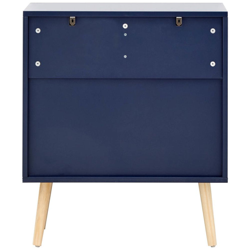 Nyborg Scandi Style 4 Drawers Chest of Drawer  Blue