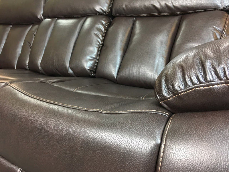 VANCOUVER Recliner 3 Seat Sofa in Leather Air - Chocolate