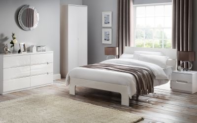 Manhattan Bed - Manhattan - White High Gloss