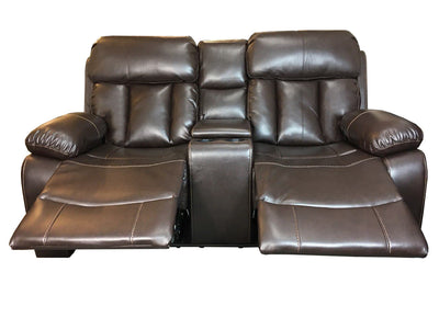 VANCOUVER Recliner 2 Seat Sofa in Leather Air - Chocolate