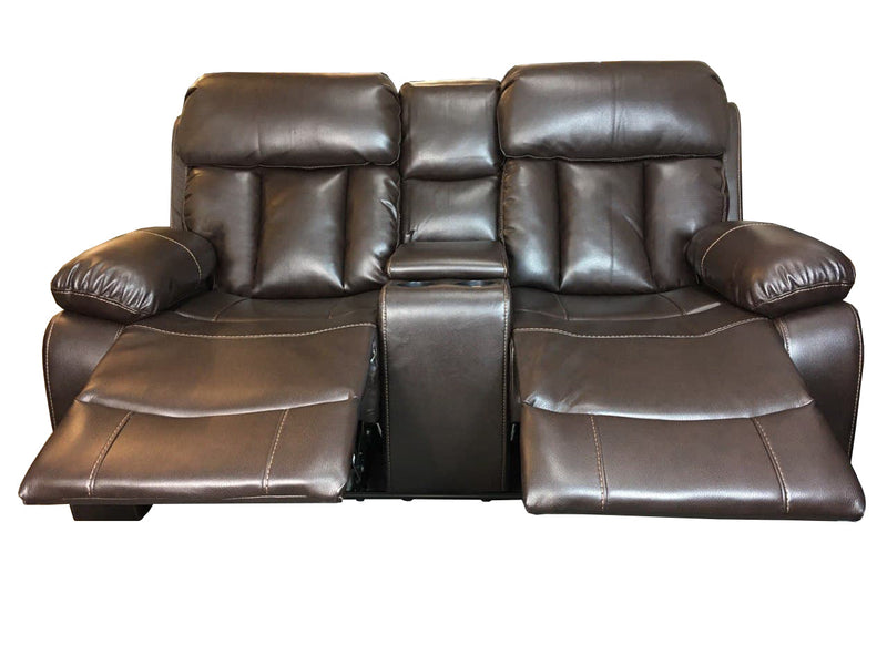 VANCOUVER Recliner 2 Seat Sofa in Leather Air - Chocolate