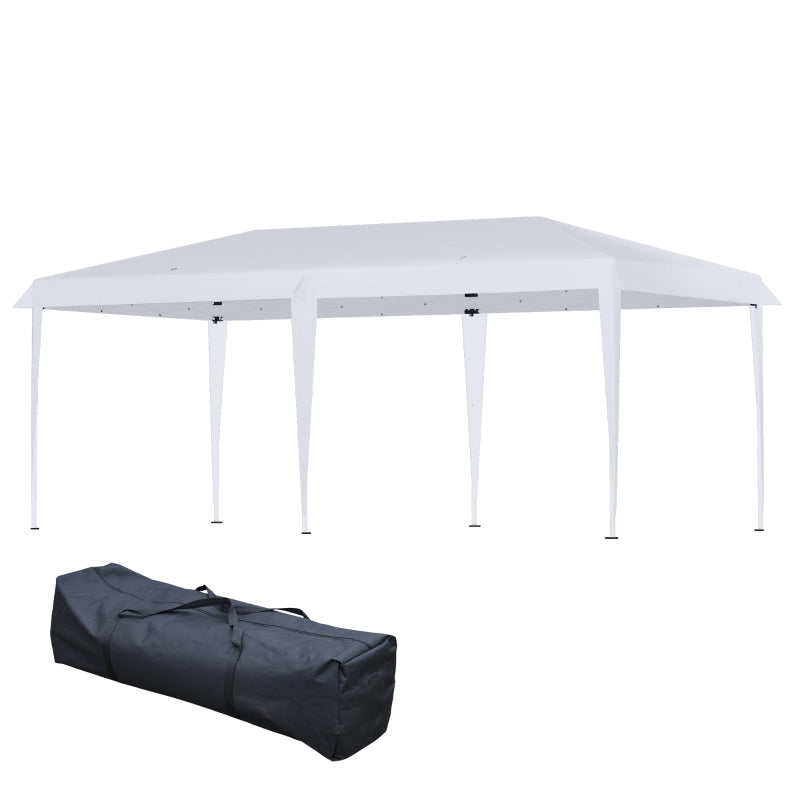 Pop Up Gazebo Folding Canopy W/ Carrying Bag  - White