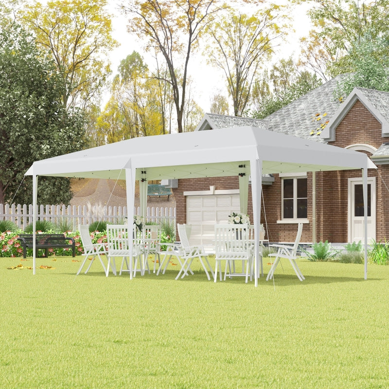 Pop Up Gazebo Folding Canopy W/ Carrying Bag  - White