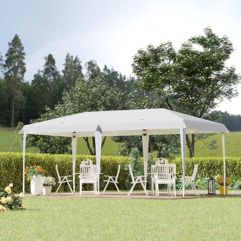 Pop Up Gazebo Folding Canopy W/ Carrying Bag  - White