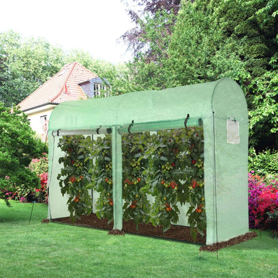 Greenhouse With Double Doors And 4 Windows Outdoor 3 X 1 2m