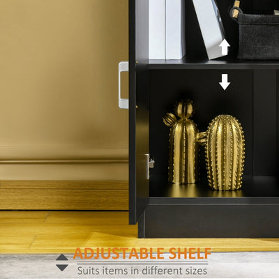 Modern Storage Cabinet - Black