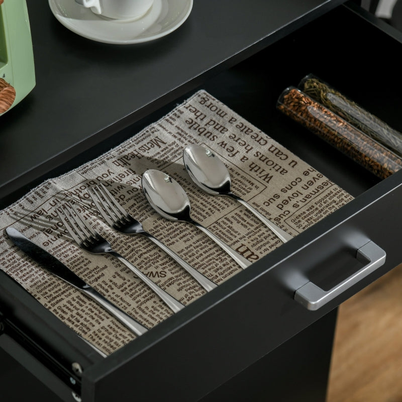 Modern Storage Cabinet - Black