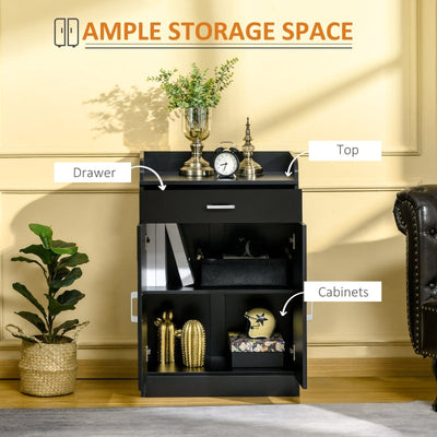 Modern Storage Cabinet - Black