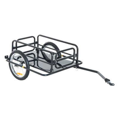 HOMCOM Bike Cargo Trailer - Black