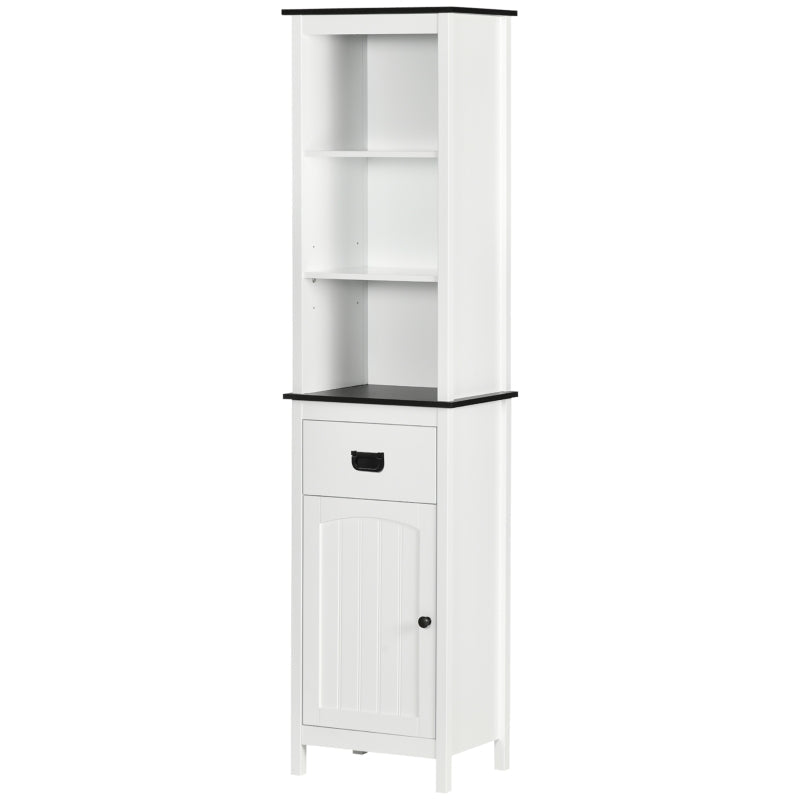 Tall Bathroom Cabinet, White