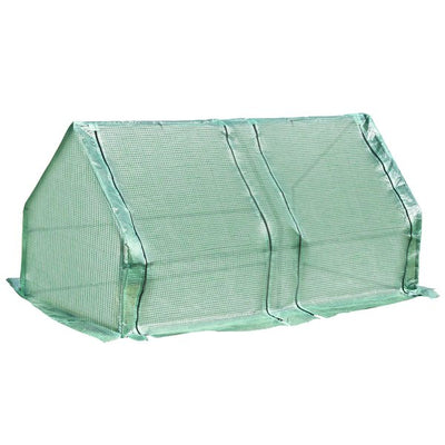 180x90x90 Cm. Mini PE Grid Cover Steel Frame Greenhouse