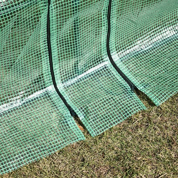 180x90x90 Cm. Mini PE Grid Cover Steel Frame Greenhouse