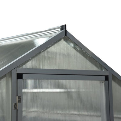 182x183x195cm Clear Polycarbonate Sheet Walk-In Greenhouse