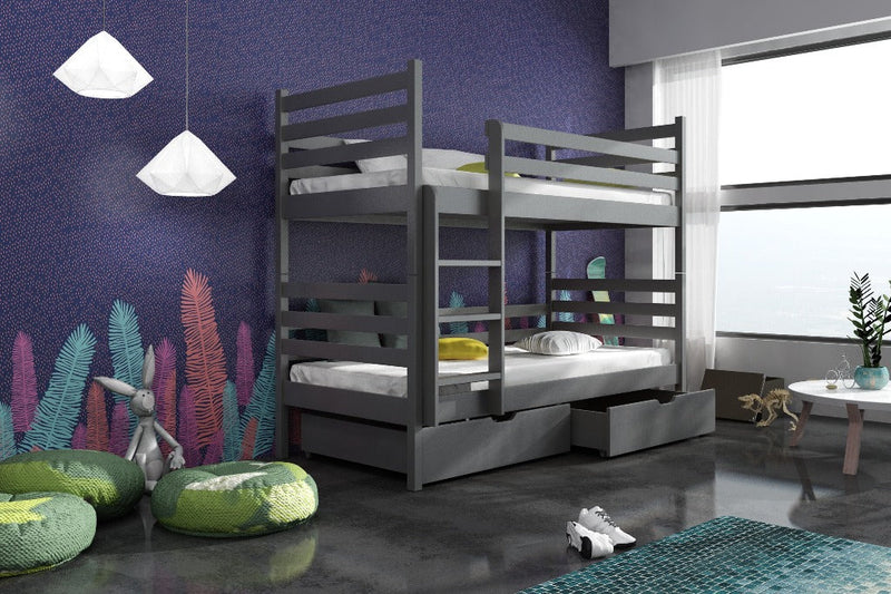 Wooden Bunk Bed Nemo with Storage