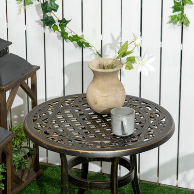 Industrial Side Table- Bronze