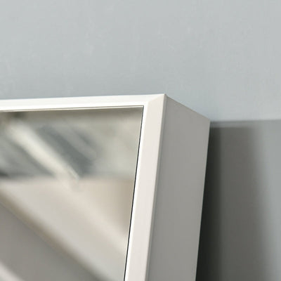 Jewellery Cabinet With Full-Length Mirror, White