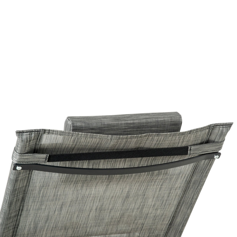 Breathable Mesh Rocking Chair- Dark Grey