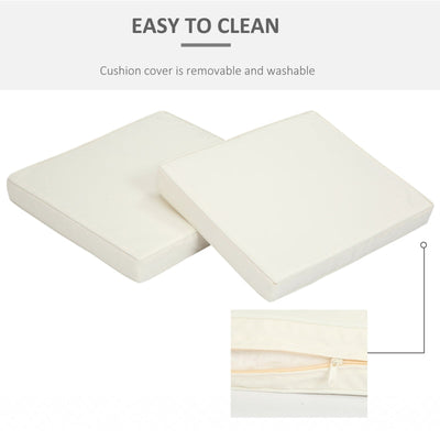 Replacement Seat And Back Cushion Set - Cream White