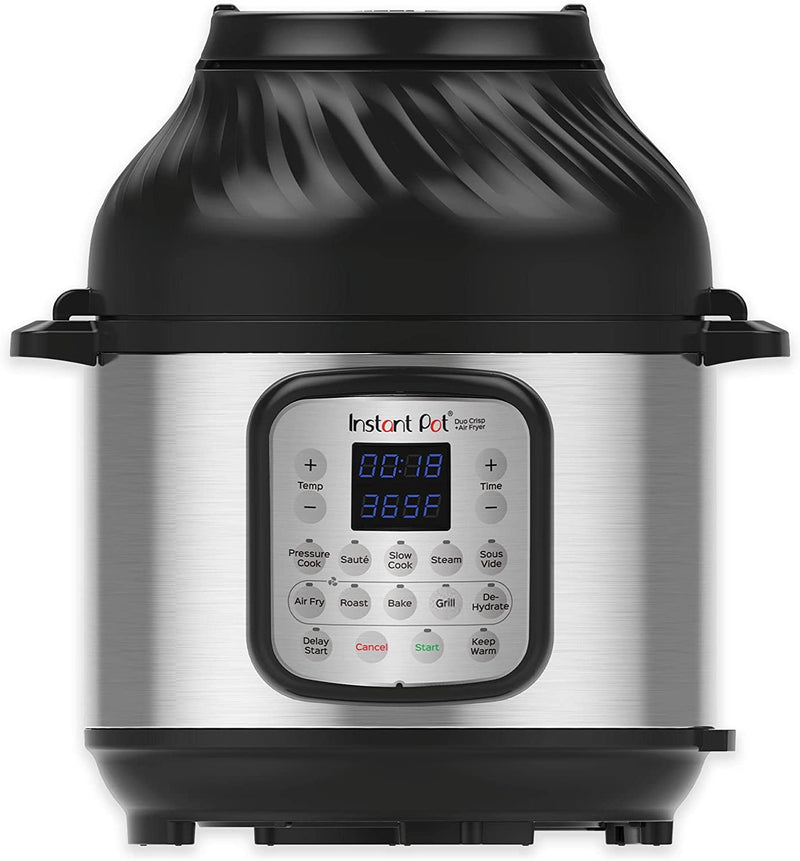 Instant Pot Duo Crisp + Air Fryer 11-in-1 Electric Multi-Cooker, 5.7L, Slow Cooker, Steamer, Sous Vide, Dehydrator with Grill, Food Warmer & Baking