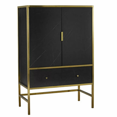 Monaco Luxurious 2 Doors Drinks Cabinet - Black