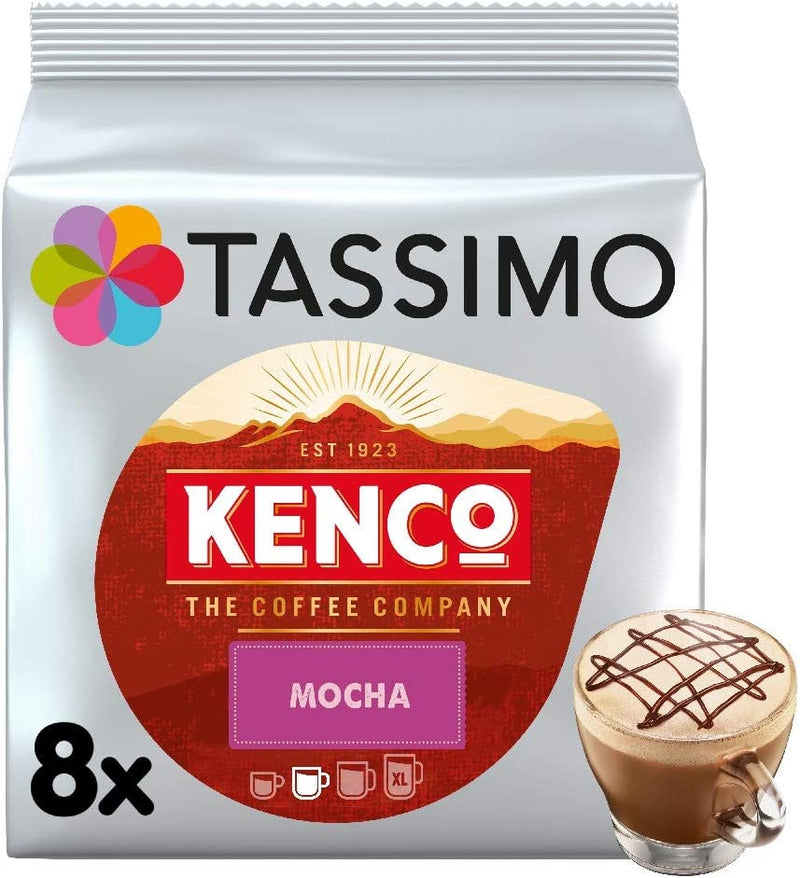 Tassimo Kenco Mocha Coffee Capsules (Pack of 5, Total 40 Coffee Capsules)