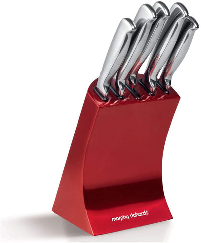 Morphy Richards Accents 46290 5 Piece Knife Block with High Grade Polished Stainless Steel Knives