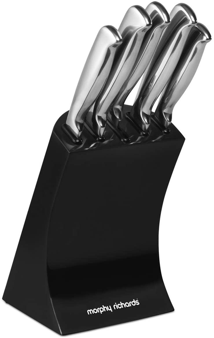 Morphy Richards Accents 46290 5 Piece Knife Block with High Grade Polished Stainless Steel Knives