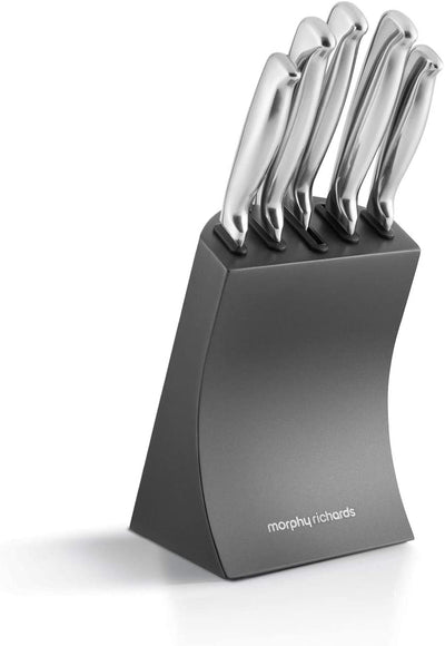 Morphy Richards Accents 46290 5 Piece Knife Block with High Grade Polished Stainless Steel Knives