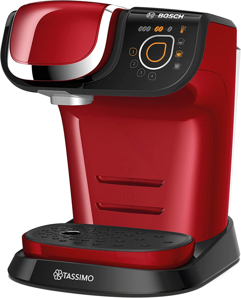 Tassimo Bosch My Way 2 TAS6503GB Coffee Machine, 1500 Watt, 1.3 Litre - Red