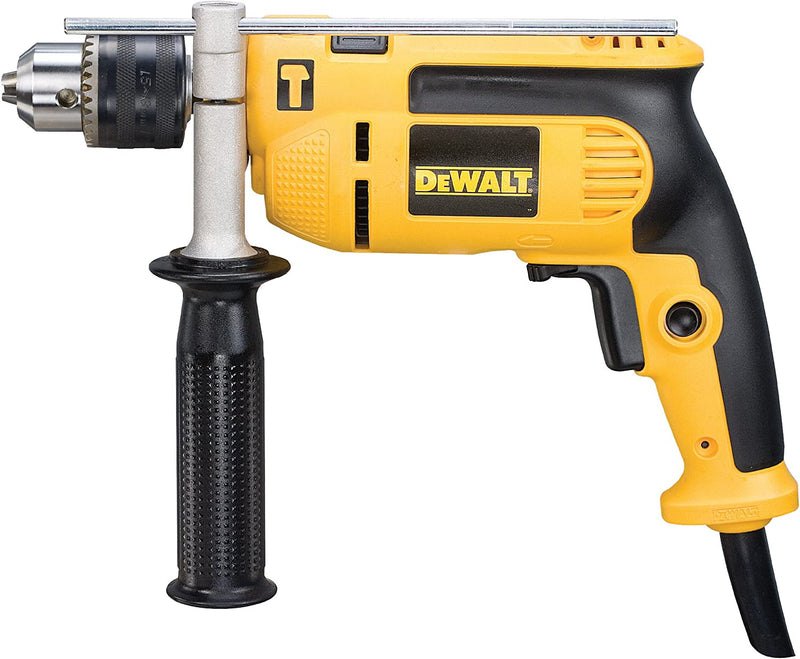 Dewalt DEWD024K DWD024KS 230 Volt Percussion Hammer Drill 13 mm with Kitbox, 701 W, Yellow/Black