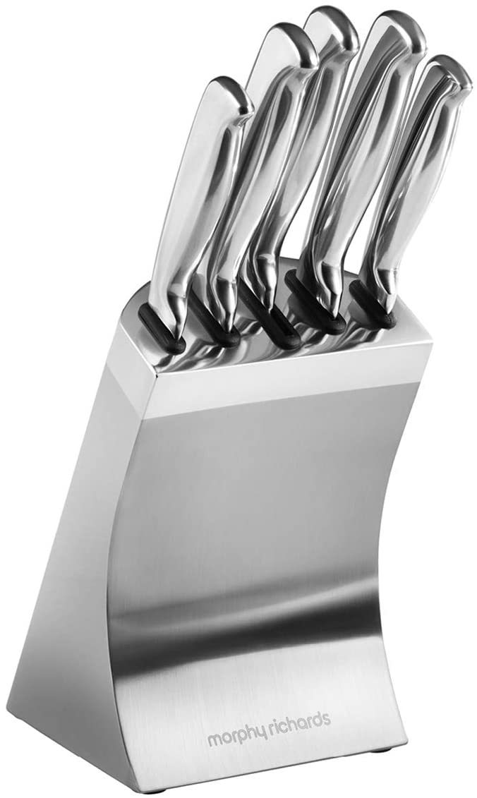 Morphy Richards Accents 46290 5 Piece Knife Block with High Grade Polished Stainless Steel Knives