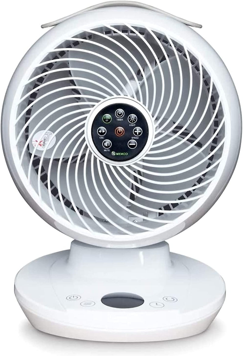 Meaco 650 Cooling Fan - Small, Silent Desk Fan for Bedrooms, Desktops and Offices that is Portable, Oscillating and Remote Controlled