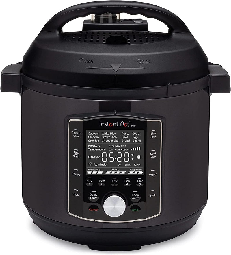 Instant Pot Pro 10-in-1 Electric Multi Functional Cooker - Pressure Cooker, Slow Cooker, Rice Cooker, Steamer, Sous Vide, Yogurt Maker- 1200 W, 7.6L