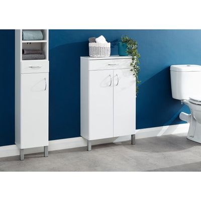 Moritz Two Door One Drawer Cabinet White