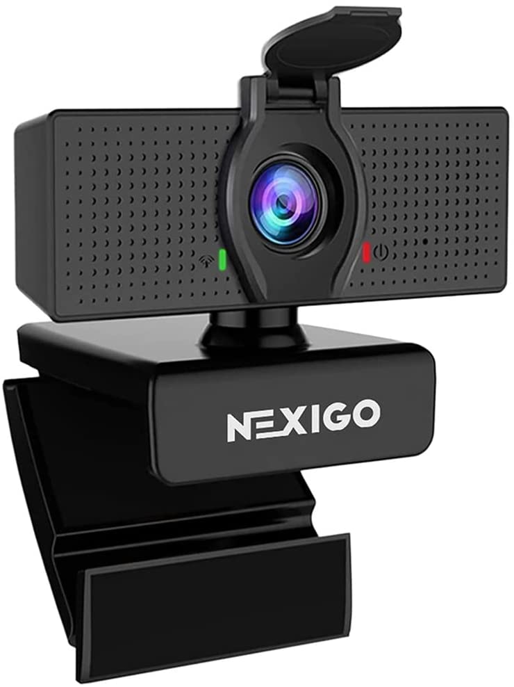 NexiGo N60 1080P Webcam with Microphone, Software Control & Privacy Cover, USB Computer Web Camera, 110-Degree FOV, Plug and Play