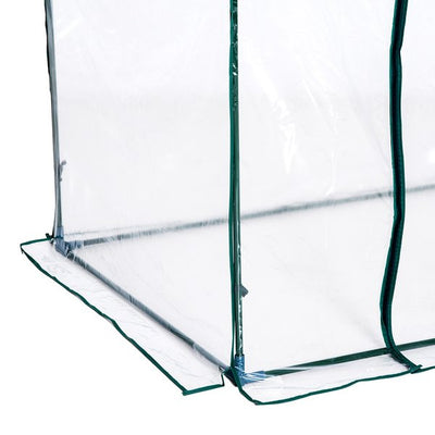 1.8m Portable Walk-in PVC Greenhouse, 180Lx105Wx150H Cm-Green