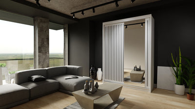 Zeus Sliding Door Wardrobe - White