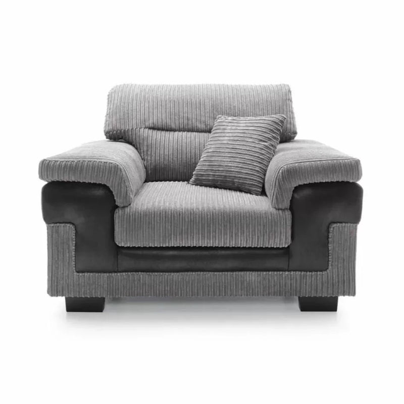 Samson Corded Fabric Corner Sofa Set