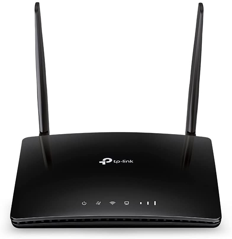 TP-Link Archer MR400 AC1200 Dual Band 4G Mobile Wi-Fi Router, SIM Slot Unlocked, No Configuration Required, Removable Wi-Fi Antennas, UK Plug , black