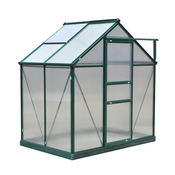1.9x1.3x2 M Walk-In Mini Greenhouse - Dark Frame