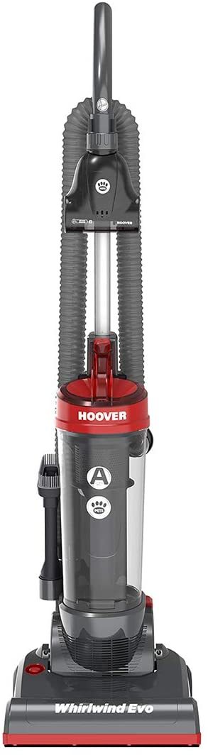 Hoover Whirlwind Evo Pets WRE07P, Upright, Grey, Red, 500 W