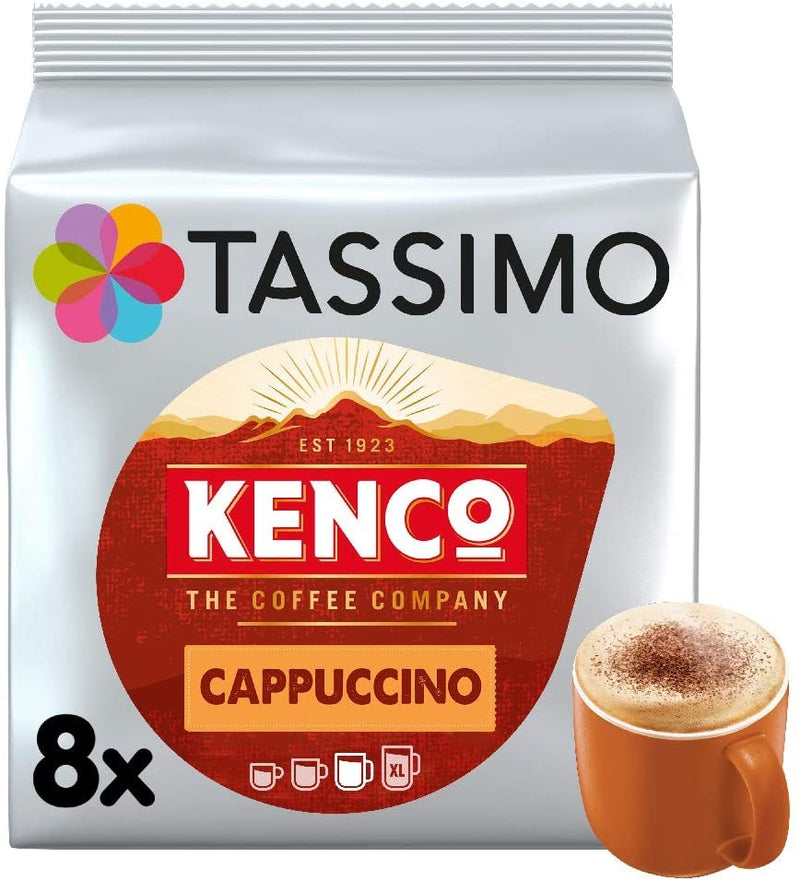 Tassimo Kenco Cappuccino Coffee Pods, Pack of 5 (Total of 40 Coffee Pods)