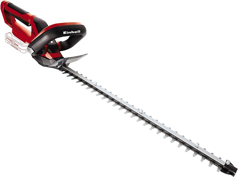 Einhell GE-CH 1855/1 Li Power X-Change 18V Cordless Hedge Trimmer, 55cm (22 Inch) Cutting Length, Laser-Cut Diamond-Ground Steel Blades, Hedge Cutter