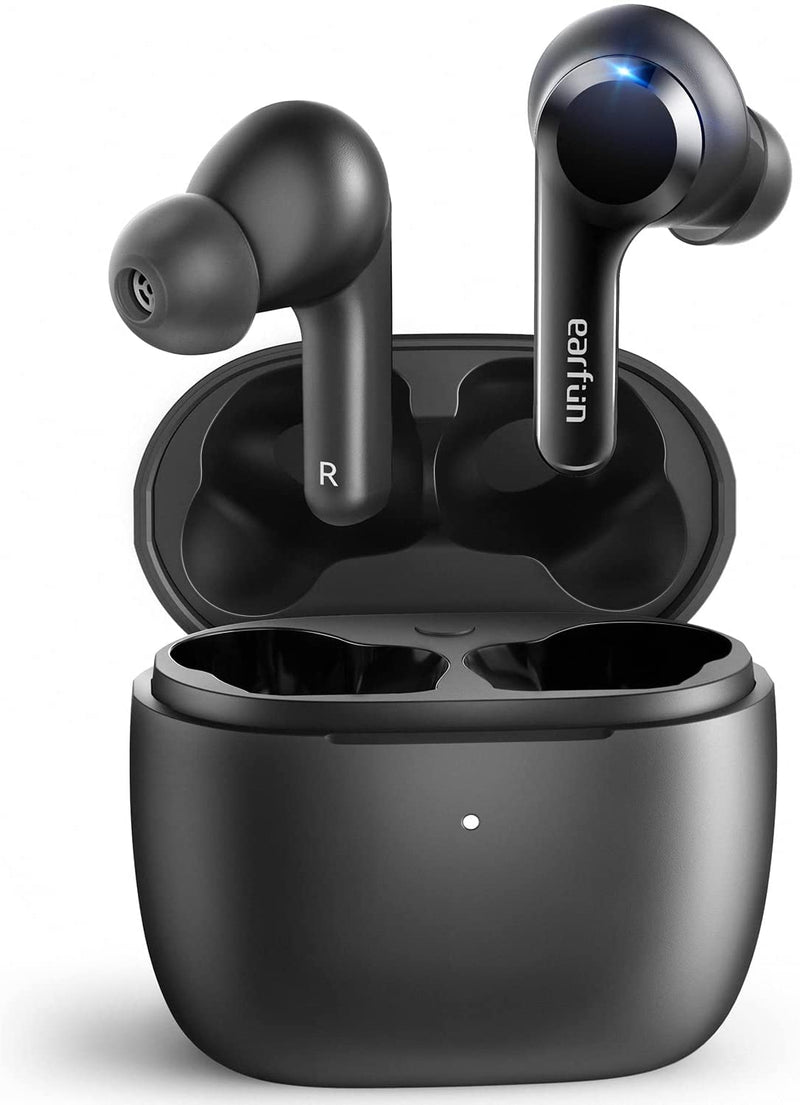 EarFun Wireless Earbuds Air Bluetooth Headphones with 4 Mics ENC, IPX7 Waterproof, Wireless Fast Charge, 35H Playtime