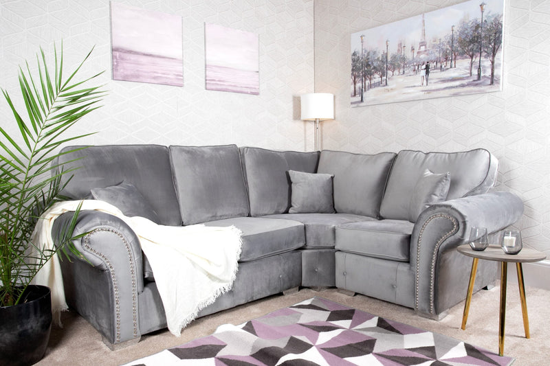 Oakland 2C1 Corner Sofa - Plush Grey