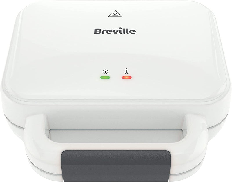 Breville Ultimate Deep Fill Toastie Maker | 2 Slice Sandwich Toaster | Removable Non-Stick Plates | Stainless Steel | White [VST091]