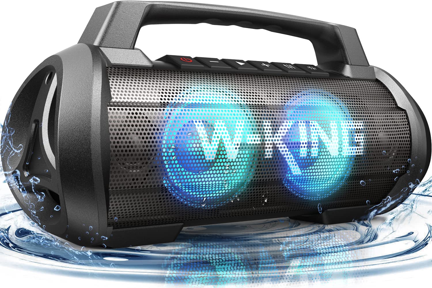 W-KING Bluetooth Speaker, 70W Super Punchy Bass Portable Speaker Loud, 42H  Playtime, IPX6 Waterproof Outdoor with Power Bank, Crystal Clear Audio,TF